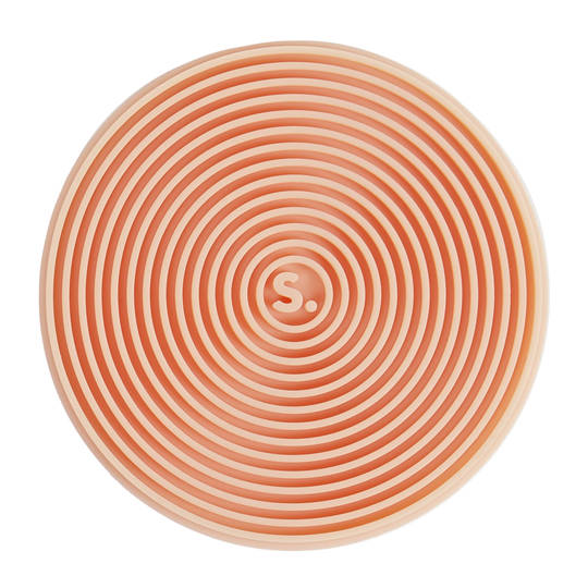 Slabs, Circle, Groove Orange